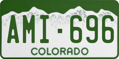 CO license plate AMI696