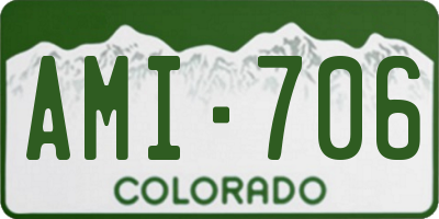 CO license plate AMI706