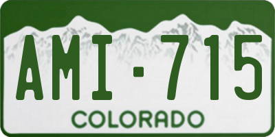 CO license plate AMI715