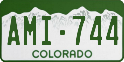 CO license plate AMI744