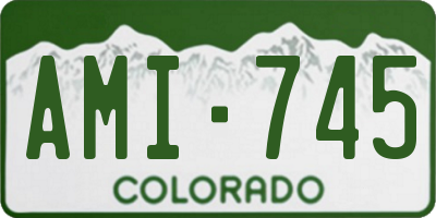 CO license plate AMI745