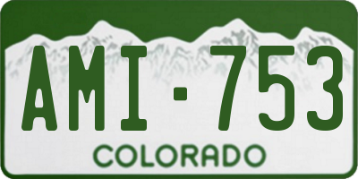 CO license plate AMI753
