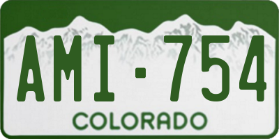 CO license plate AMI754