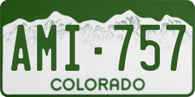 CO license plate AMI757