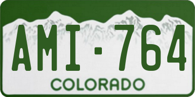 CO license plate AMI764