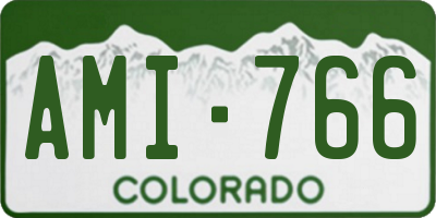 CO license plate AMI766