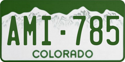 CO license plate AMI785