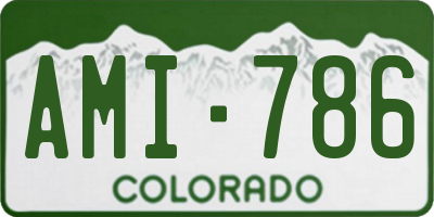 CO license plate AMI786