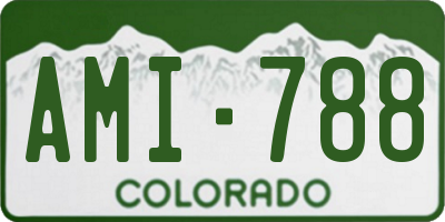 CO license plate AMI788