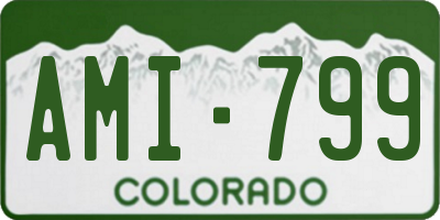 CO license plate AMI799