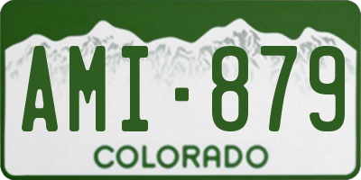 CO license plate AMI879