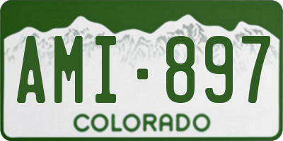 CO license plate AMI897