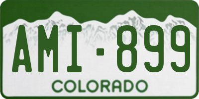 CO license plate AMI899