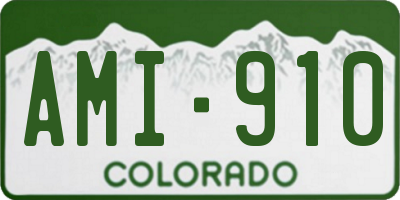 CO license plate AMI910