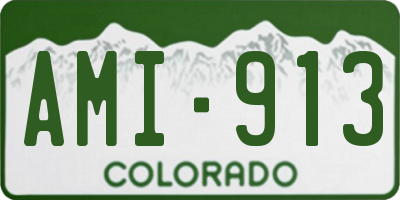 CO license plate AMI913