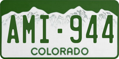 CO license plate AMI944