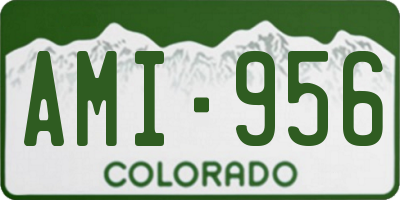 CO license plate AMI956