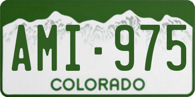 CO license plate AMI975