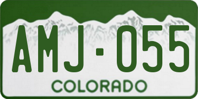 CO license plate AMJ055