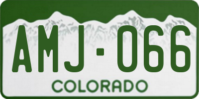 CO license plate AMJ066