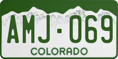 CO license plate AMJ069