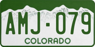 CO license plate AMJ079