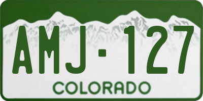 CO license plate AMJ127
