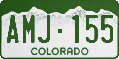 CO license plate AMJ155