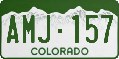 CO license plate AMJ157