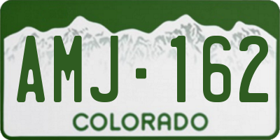 CO license plate AMJ162