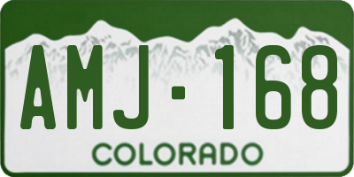 CO license plate AMJ168