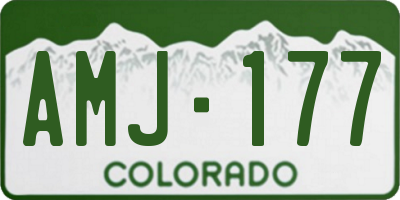CO license plate AMJ177