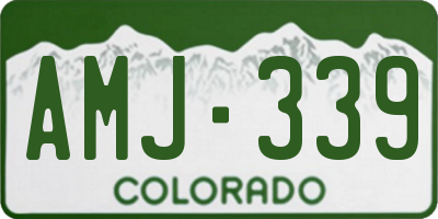 CO license plate AMJ339