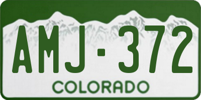 CO license plate AMJ372