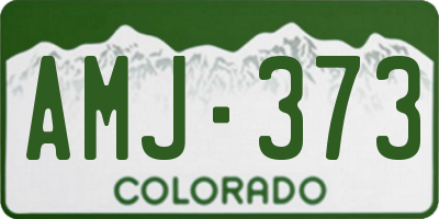 CO license plate AMJ373