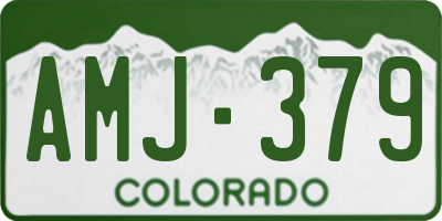 CO license plate AMJ379
