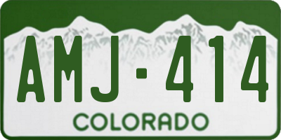 CO license plate AMJ414
