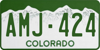 CO license plate AMJ424