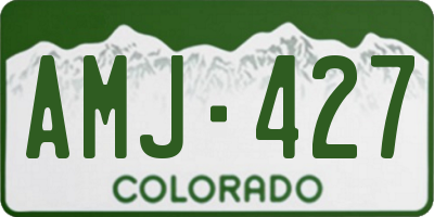 CO license plate AMJ427