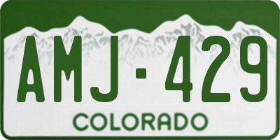 CO license plate AMJ429
