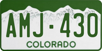 CO license plate AMJ430