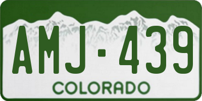CO license plate AMJ439