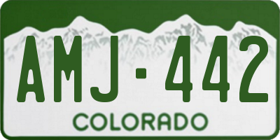 CO license plate AMJ442