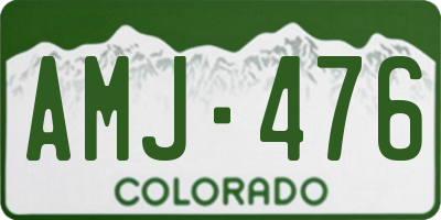 CO license plate AMJ476