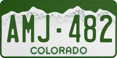 CO license plate AMJ482