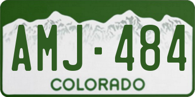 CO license plate AMJ484