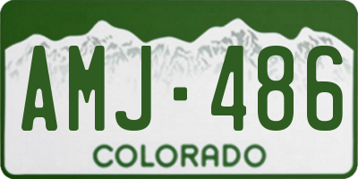 CO license plate AMJ486