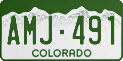 CO license plate AMJ491