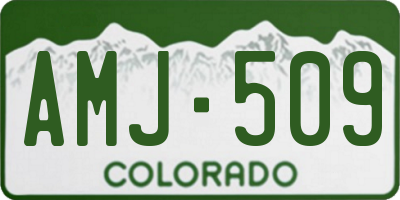 CO license plate AMJ509