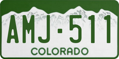CO license plate AMJ511